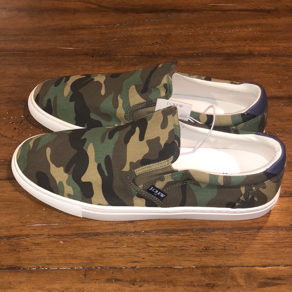 J crew camo canvas shoes size 10 - Picture 2 of 5